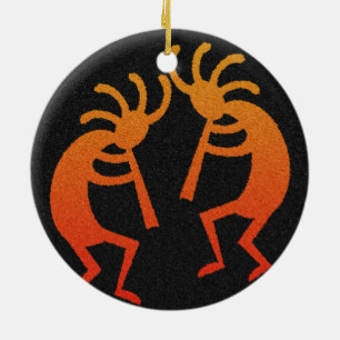 Southwest Kokopelli Ceramic Tree Decoration