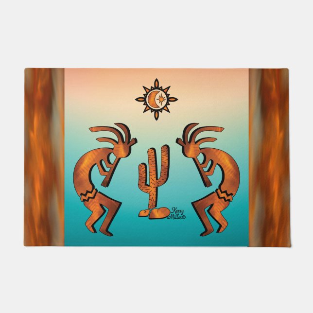 Southwest Kokopelli Doormat (Front)
