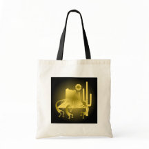 Southwest Kokopelli in Black & Gold