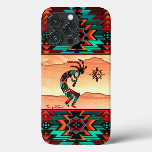 Southwest Kokopelli iPhone Case (Back)