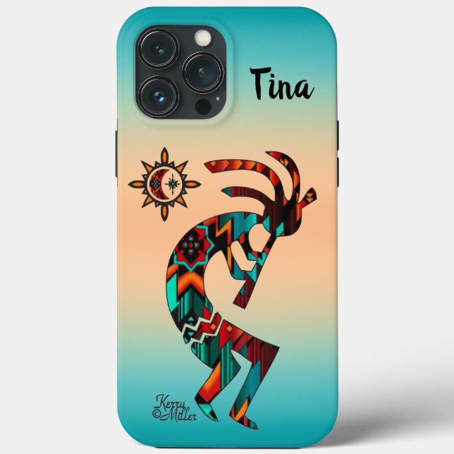 Southwest Kokopelli iPhone Case (Back)