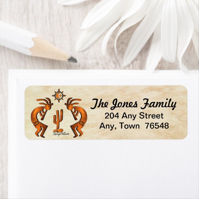 Southwest Kokopelli Label Return Address Label (Insitu)