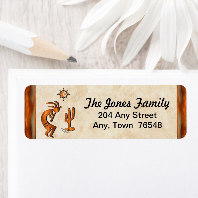 Southwest Kokopelli Label Return Address Label (Insitu)