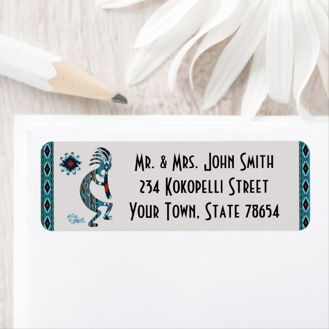 Southwest Kokopelli Label Return Address Label (Insitu)