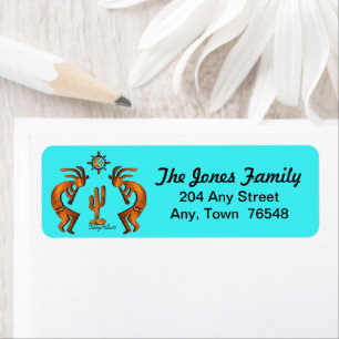 Southwest Kokopelli Label Return Address Label