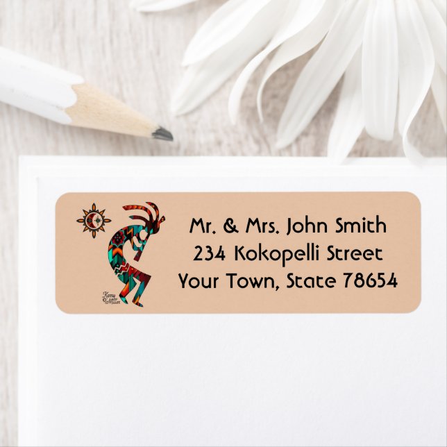 Southwest Kokopelli Label Return Address Label (Insitu)