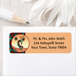 Southwest Kokopelli Label Return Address Label