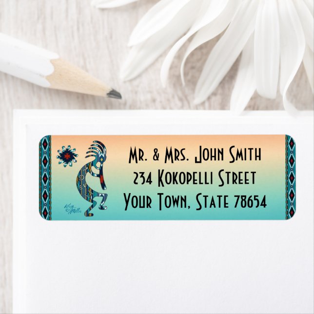 Southwest Kokopelli Label Return Address Label (Insitu)