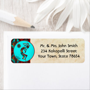 Southwest Kokopelli Label Return Address Label