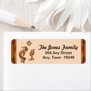 Southwest Kokopelli Label Return Address Label