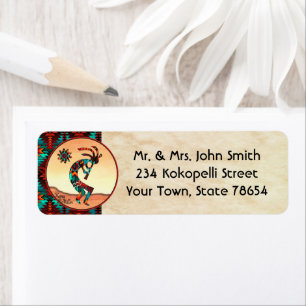 Southwest Kokopelli Label Return Address Label