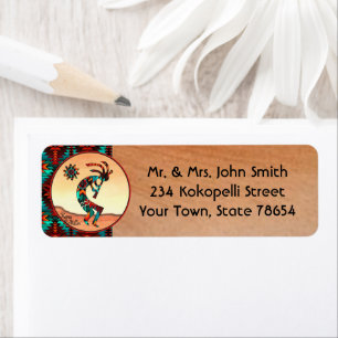 Southwest Kokopelli Label Return Address Label