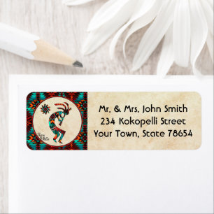 Southwest Kokopelli Label Return Address Label