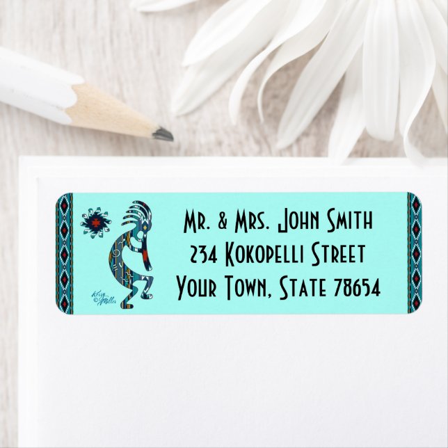 Southwest Kokopelli Label Return Address Label (Insitu)