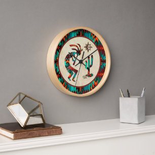 Southwest Kokopelli Large Clock
