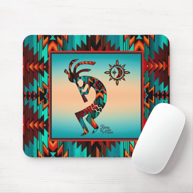 Southwest Kokopelli Mouse Pad (With Mouse)