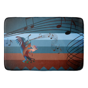 Southwest Kokopelli Music 2 Bath Mat