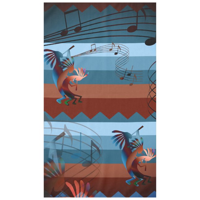 Southwest Kokopelli Music 2 L Tablecloth (Front)