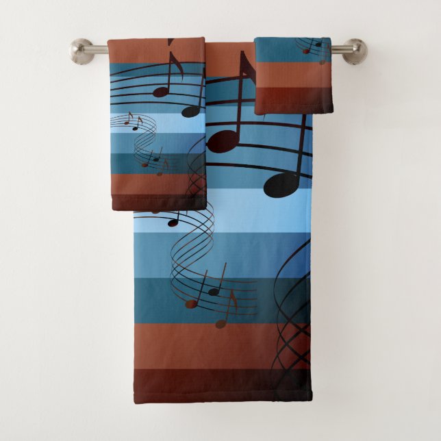 Southwest Kokopelli Music 2 Towel Set (Insitu)