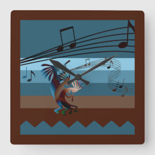 Southwest Kokopelli Music Clock