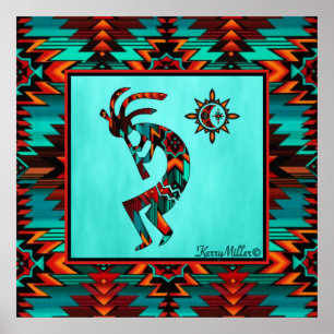 Southwest Kokopelli Poster