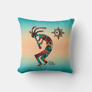 Southwest Kokopelli Throw Pillow