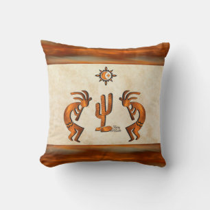 Southwest Kokopelli Throw Pillow