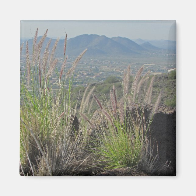 Southwest Landscape Photo Distant Mountains Magnet (Front)