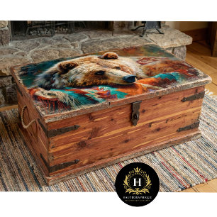 Southwest Lodge Bear Portrait Tissue Paper