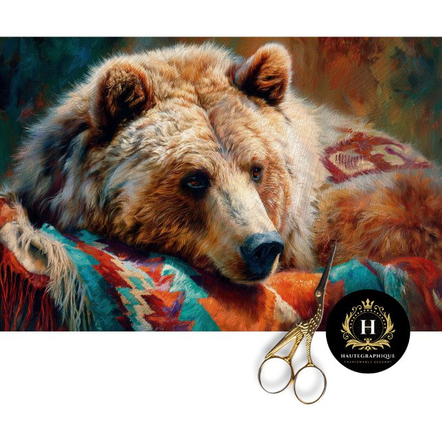 Southwest Lodge Bear Portrait Tissue Paper (Creator Uploaded)