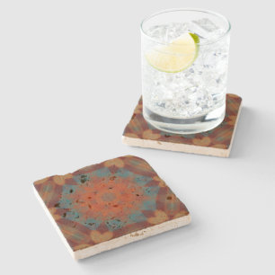 Southwest Mandala 3  Stone Coaster