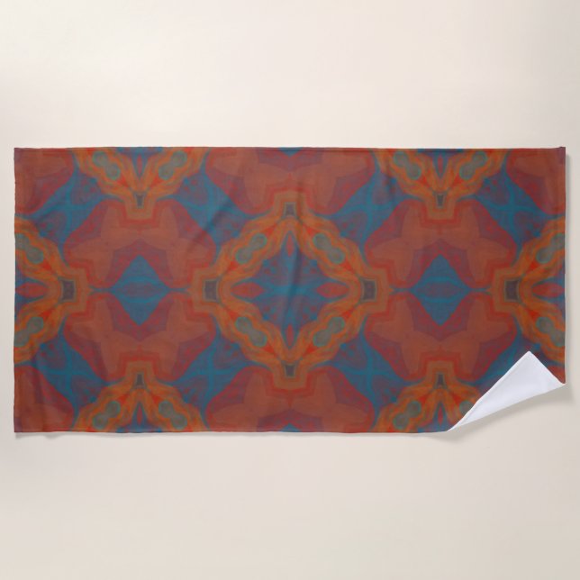 Southwest Mandala Beach Towel (Front)
