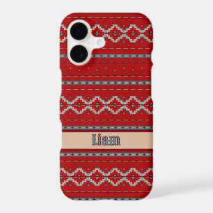 Southwest Mesas Red Geometric Design Personalised