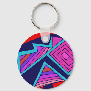 Southwest Mimbres Cat Key Ring
