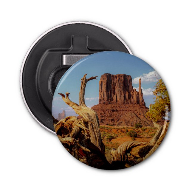Southwest Monument Valley Mitten Desert Scene Bottle Opener (Front)
