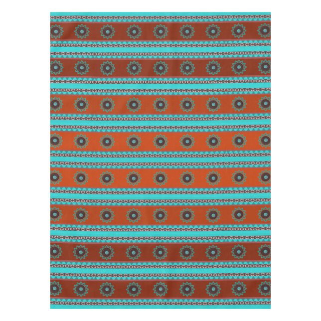 Southwest Motif Cotton Tablecloth (Front)