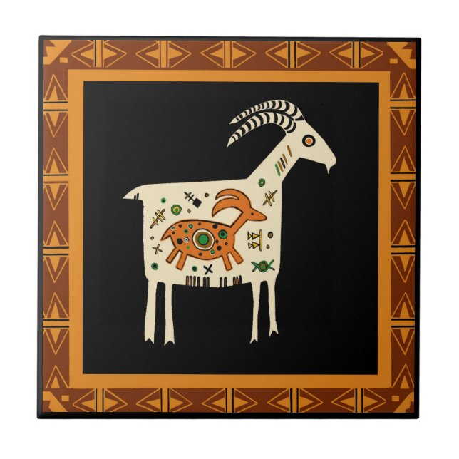 Southwest Mountain MaMa Tile (Front)