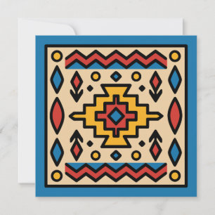 Southwest Native American Geometric Design Invitation