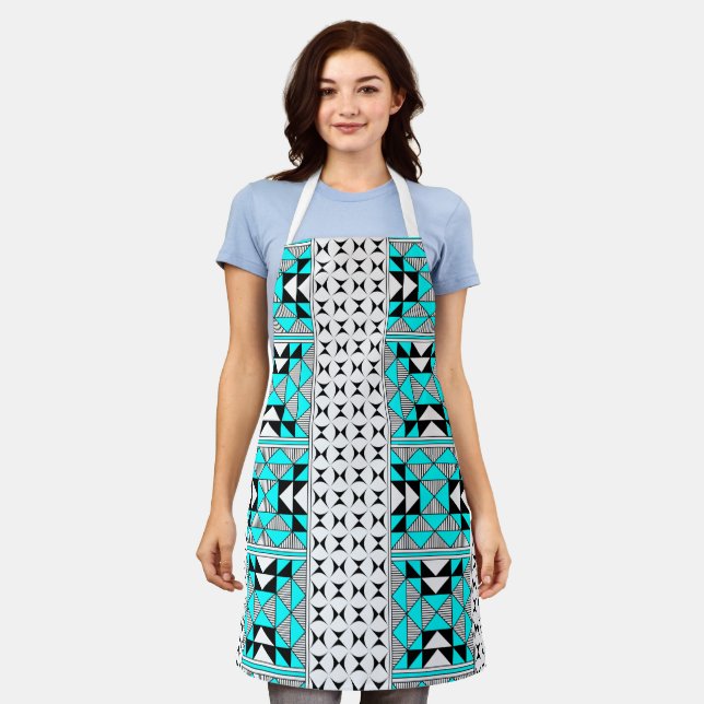 Southwest Native Mountains in Turquoise Apron (Worn)