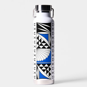 Southwest Native Sunrise in Blue Water Bottle