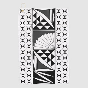 Southwest Native Sunrise in Charcoal Golf Towel
