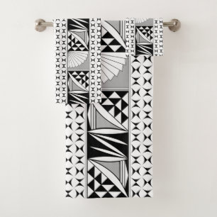 Southwest Native Sunrise in Grey Bath Towel Set