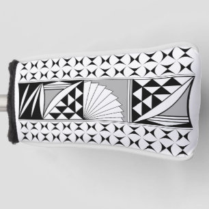 Southwest Native Sunrise in Grey Golf Head Cover