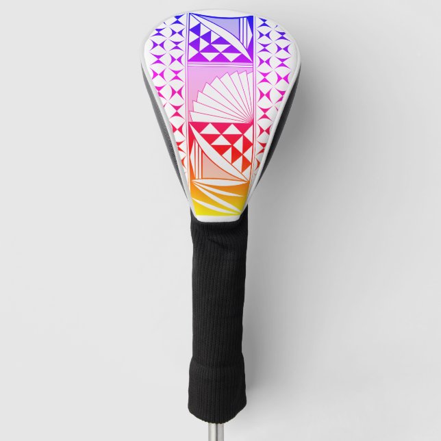Southwest Native Sunrise in Rainbow Golf Head Cover (Front)