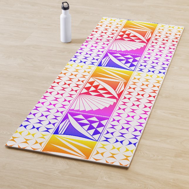 Southwest Native Sunrise in Rainbow Yoga Mat (In Situ)