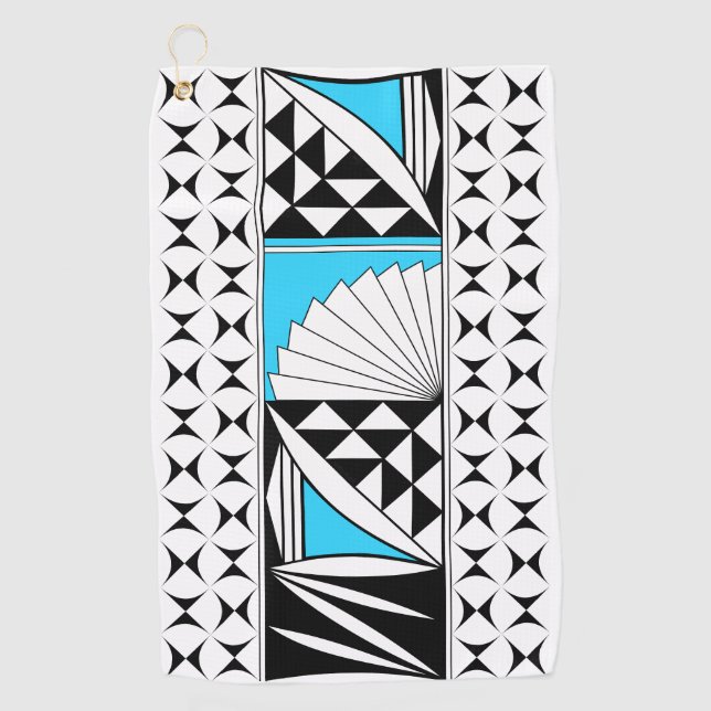 Southwest Native Sunrise in Turquoise Golf Towel (Front)