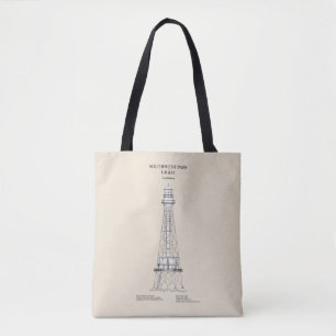 Southwest Pass Lighthouse - Louisiana - SBD Tote Bag