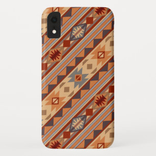 Southwest Pattern Design Tan iPhone XR Case