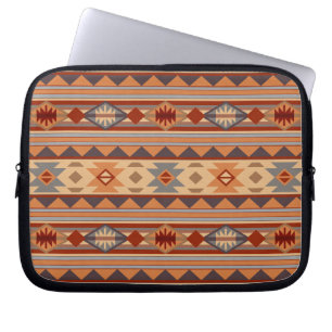 Southwest Pattern Design Tan Laptop Sleeve