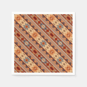 Southwest Pattern Design Tan Napkin